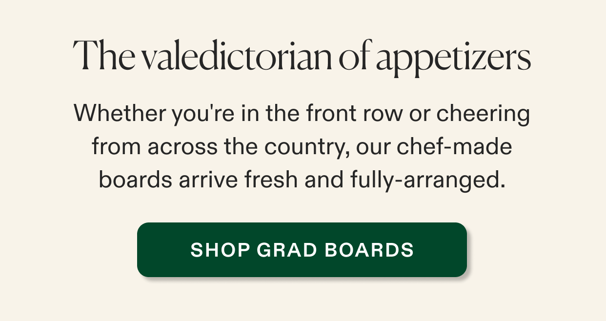Shop Graduation cheese & charcuterie boards.