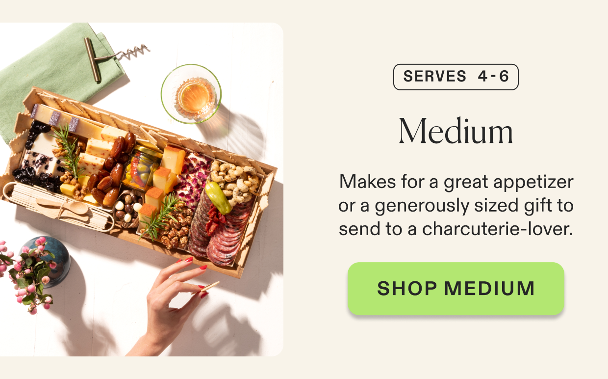 Click to shop Classic Medium Cheese & Charcuterie Board, serves 4-6 people