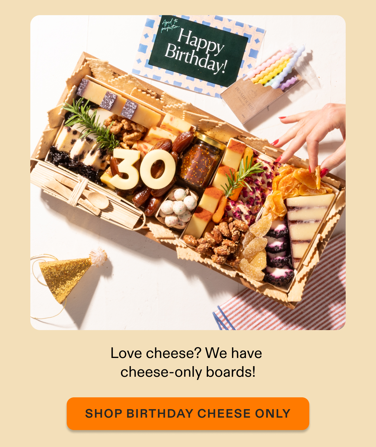 Shop birthday cheese only