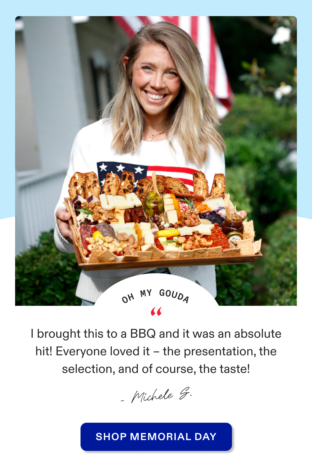 Click to shop Memorial Day cheese & charcuterie boards
