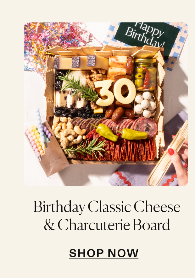 Click to shop Classic Birthday cheese & charcuterie boards