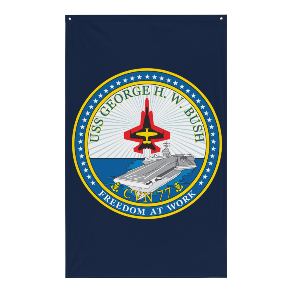 Braunschwerg Vbf エンブレム USS George H.W. Bush (CVN-77) Ship's Crest Flag