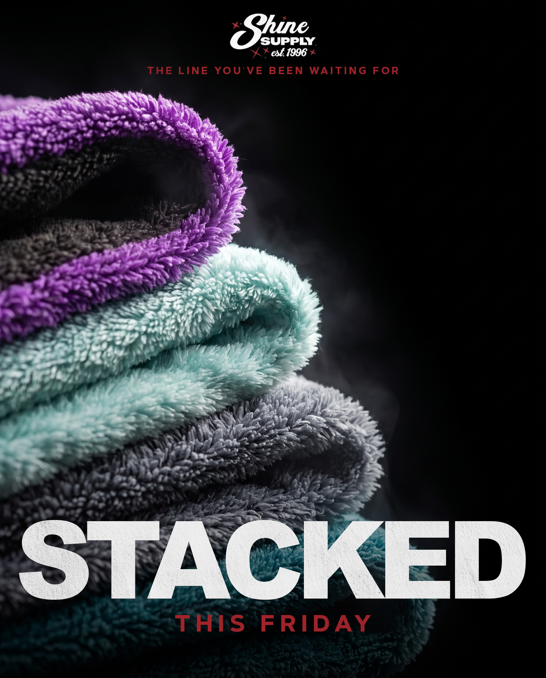 Shine Supply new towel line. Stacked. This Friday.