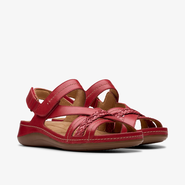 Cecily Strap Red Leather
