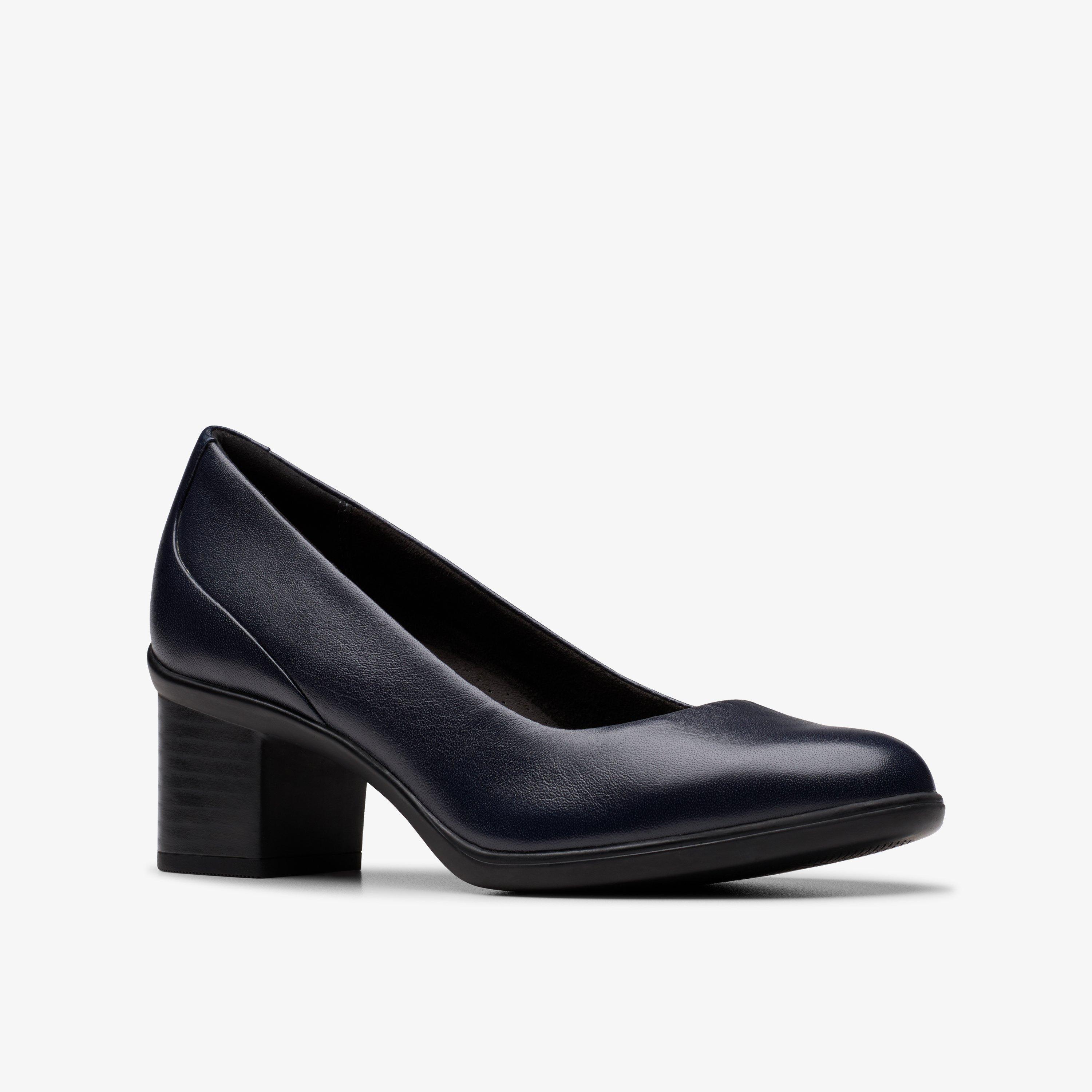 Shaya Poppy Navy Leather