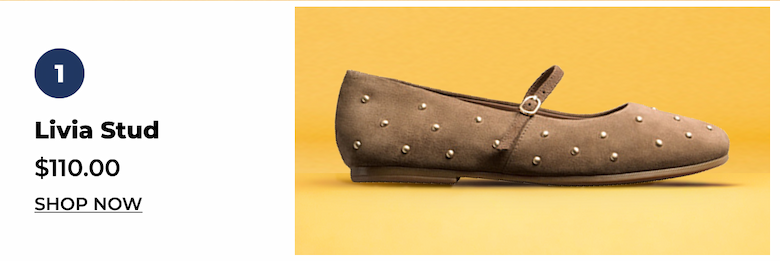 Shop Livia Stud Walnut Suede