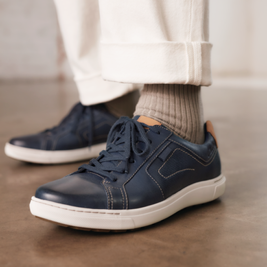 Mapstone Lace Navy Leather