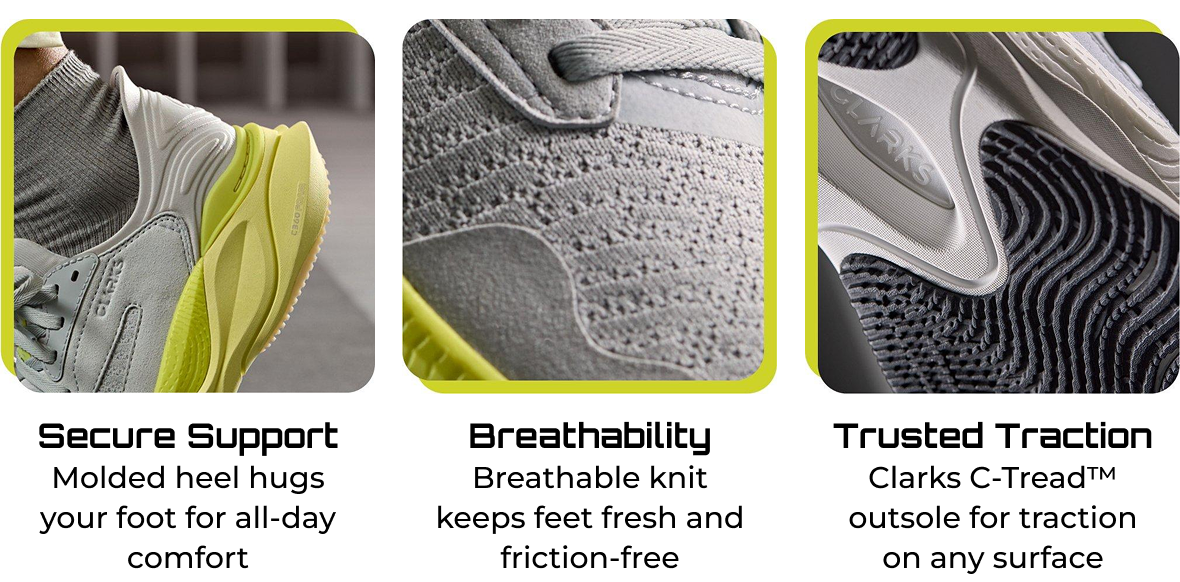 Secure Support, Breathability, Trusted Traction