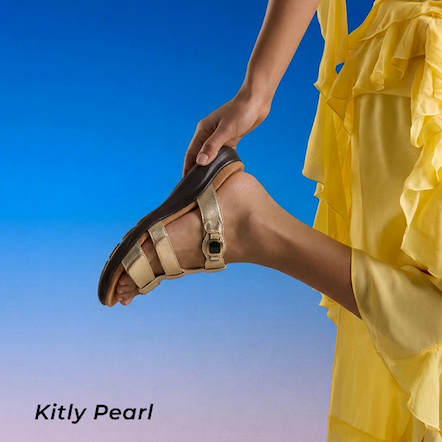 Shop Kitly Pearl Champagne Leather