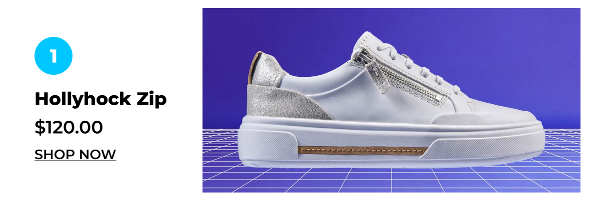Shop Hollyhock Zip Silver Combination Leather