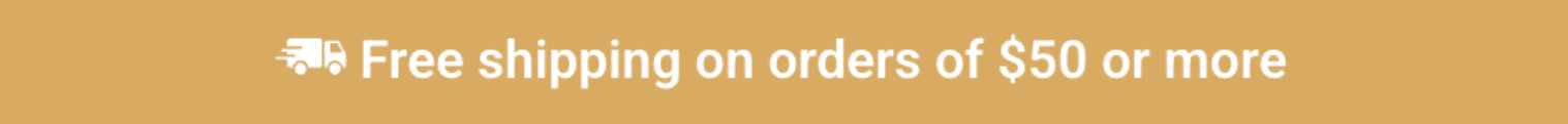 Free Shipping on orders of $50 or more