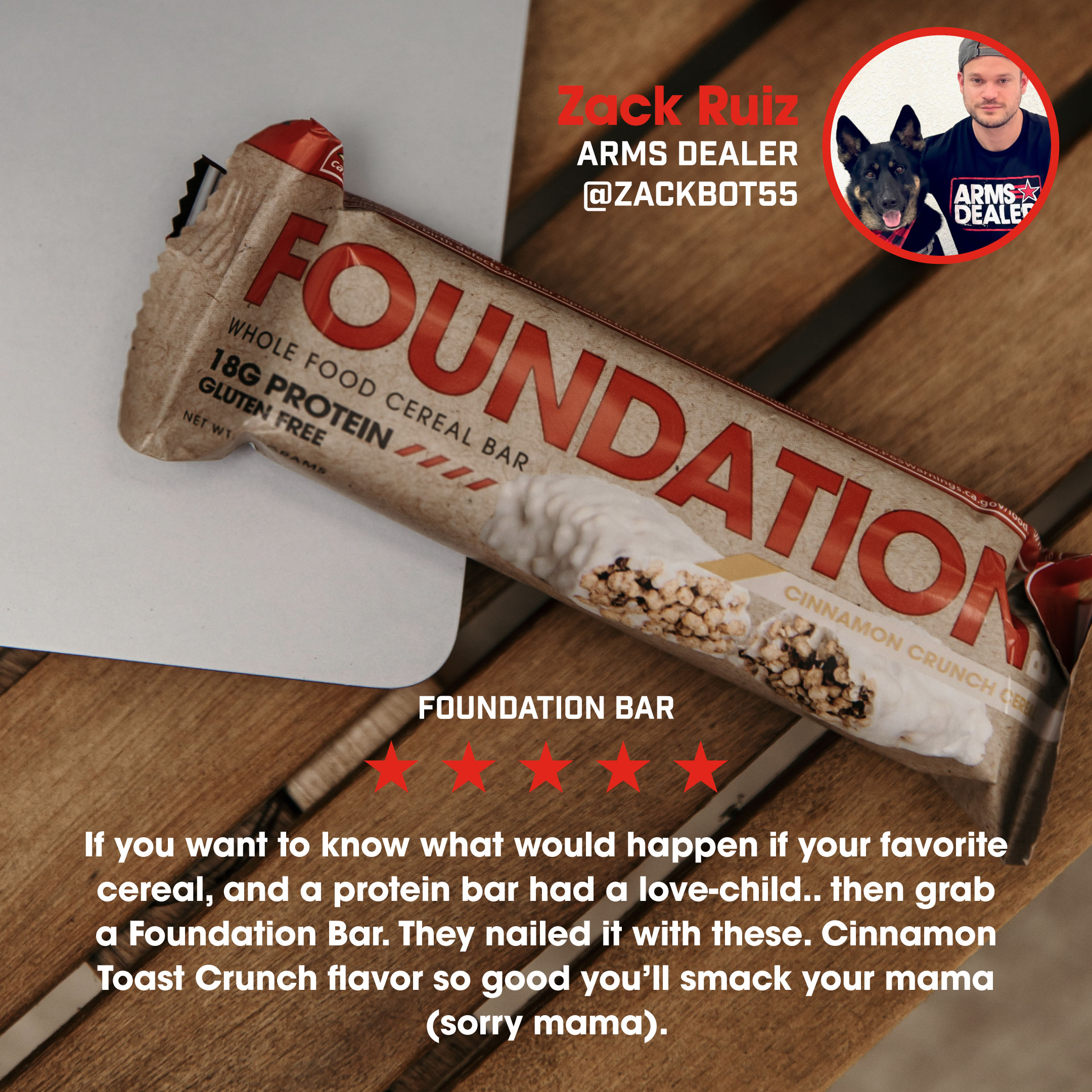 The ARN FOUNDATION Bar 😋 Arms Race Nutrition