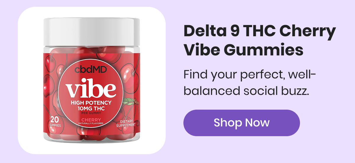 Delta 9 THC Cherry Vibe Gummies