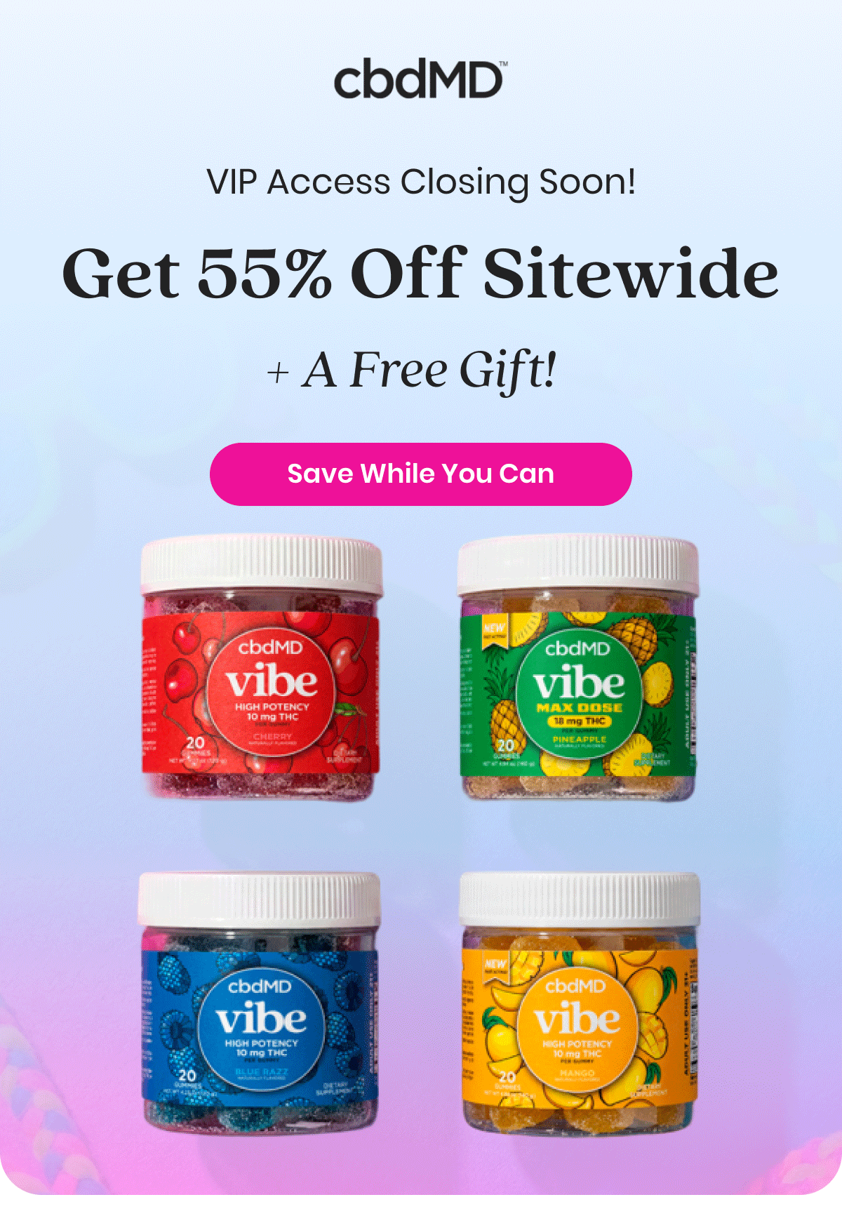 VIP Access Closing Soon! Get 55% Off Sitewide