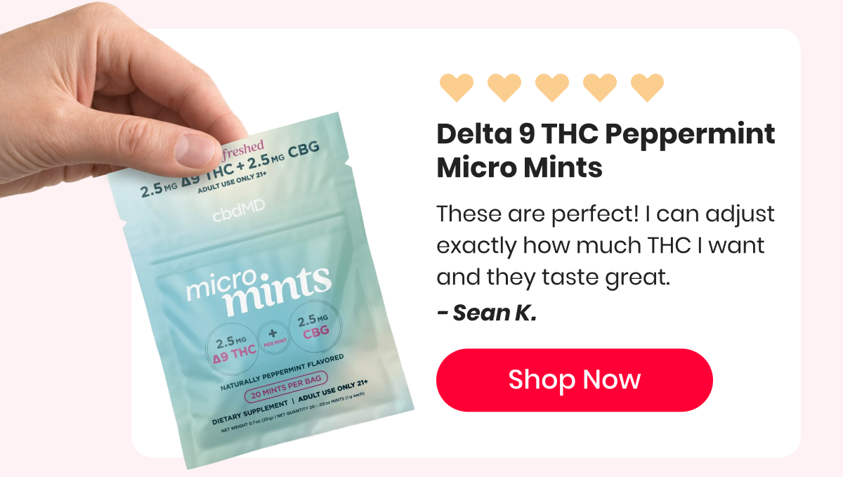 Delta 9 THC Peppermint Micro Mints