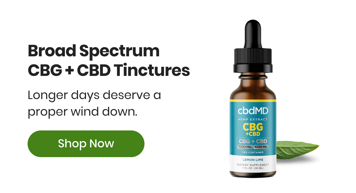 Broad Spectrum CBG + CBD Tinctures