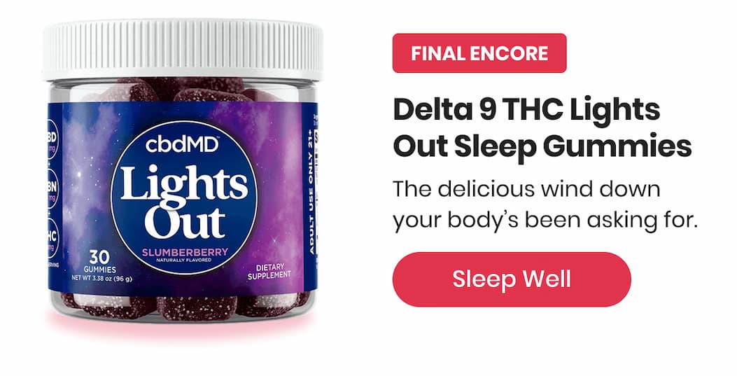 Delta 9 THC Lights Out Sleep Gummies