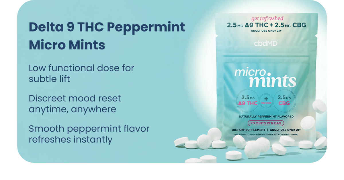 Delta 9 THC Peppermint Micro Mints