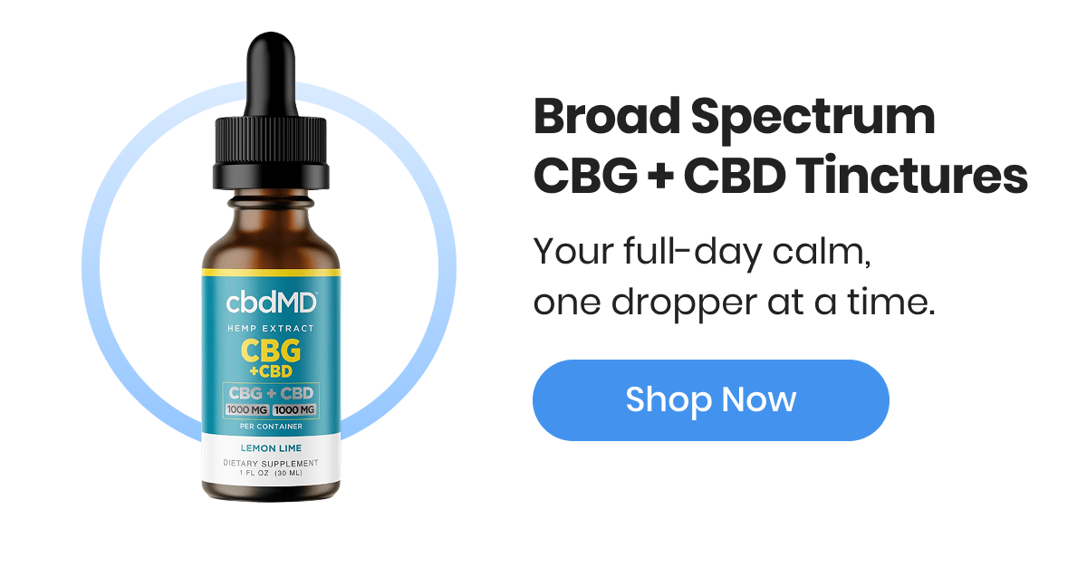 Broad Spectrum CBG + CBD Tinctures