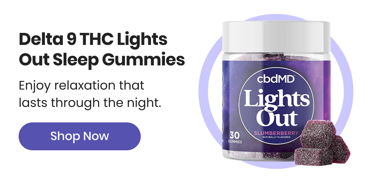 Delta 9 THC Lights Out Sleep Gummies
