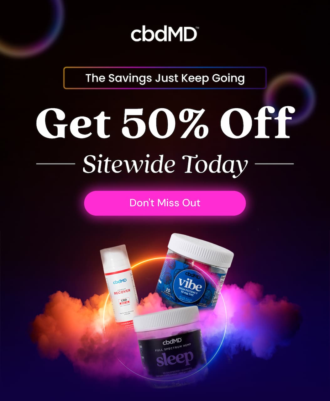 The Savings Just Keep Going Get 50% Off Sitewide Today