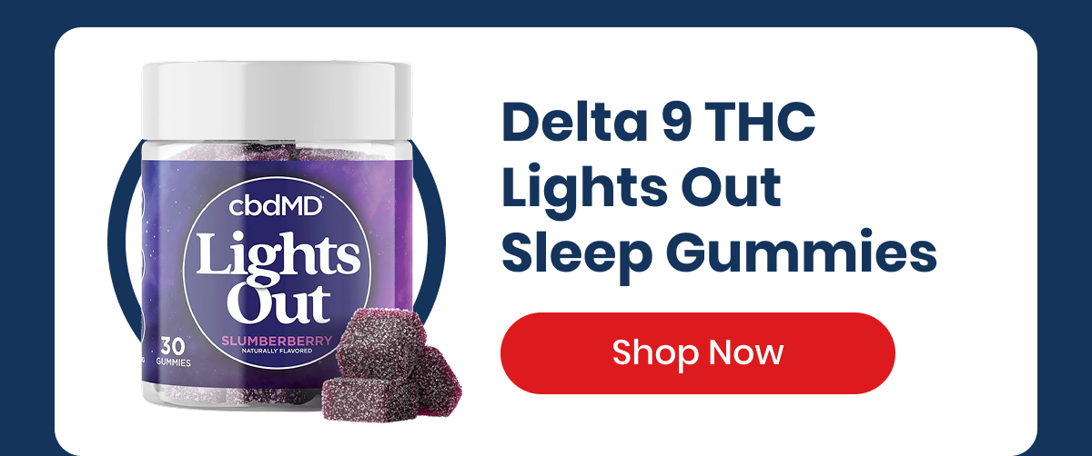 Delta 9 THC Lights Out Sleep Gummies
