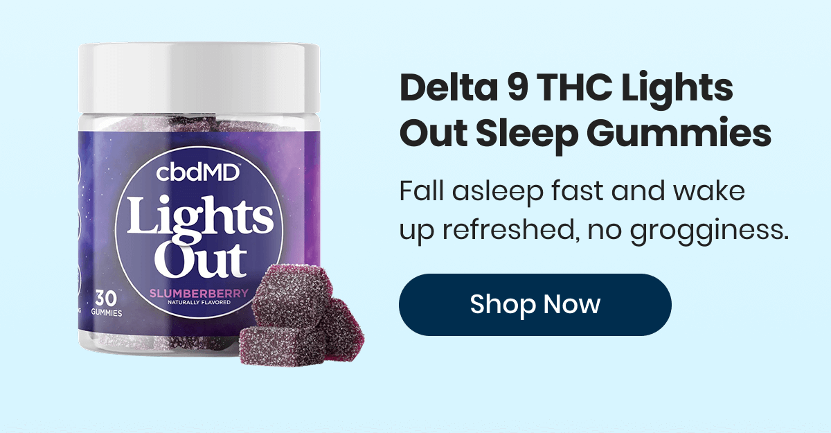 Delta 9 THC Lights Out Sleep Gummies
