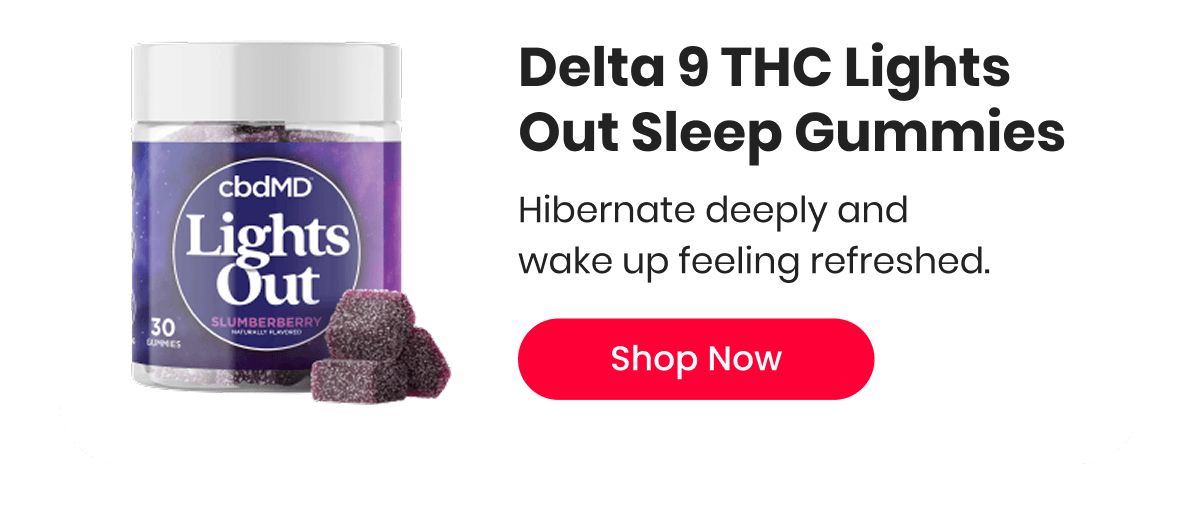 Delta 9 THC Lights Out Sleep Gummies