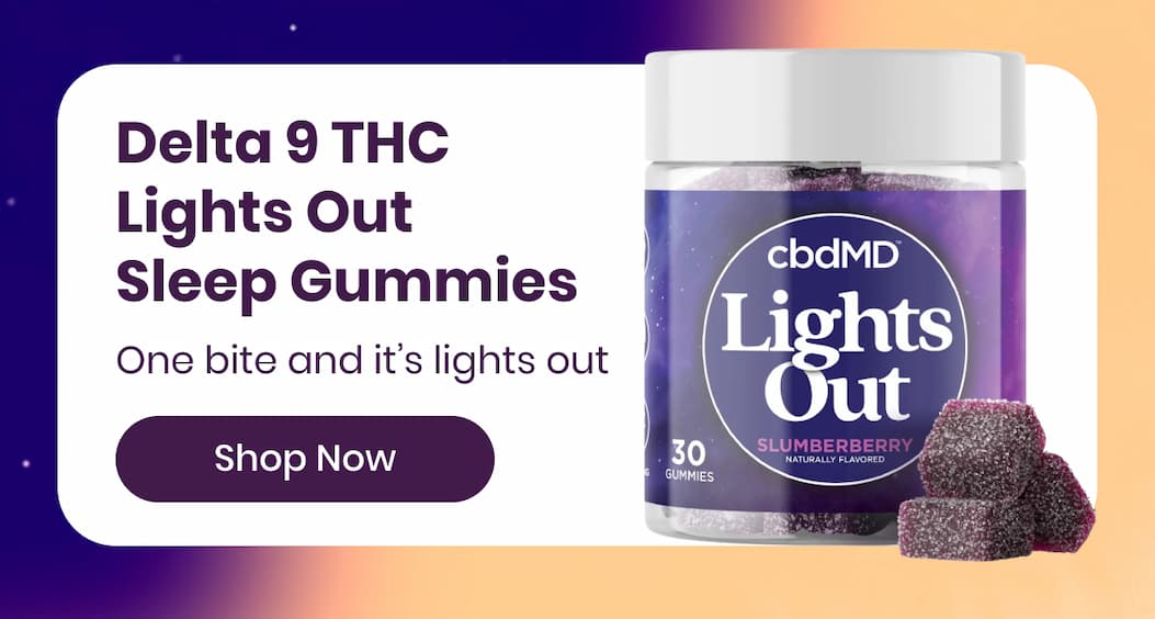 Delta 9 THC Lights Out Sleep Gummies