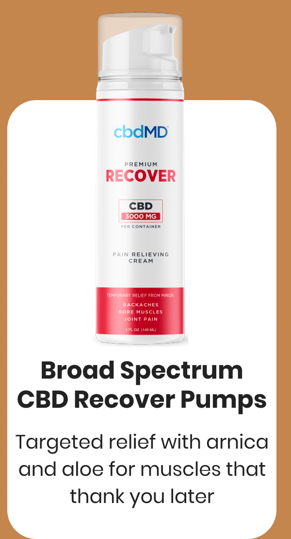 Broad Spectrum CBD Recover Pumps