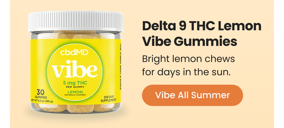 Delta 9 THC Lemon Vibe Gummies