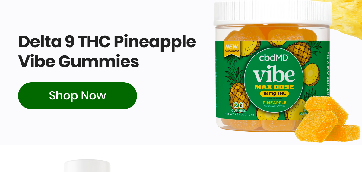 Delta 9 THC Pineapple Vibe Gummies