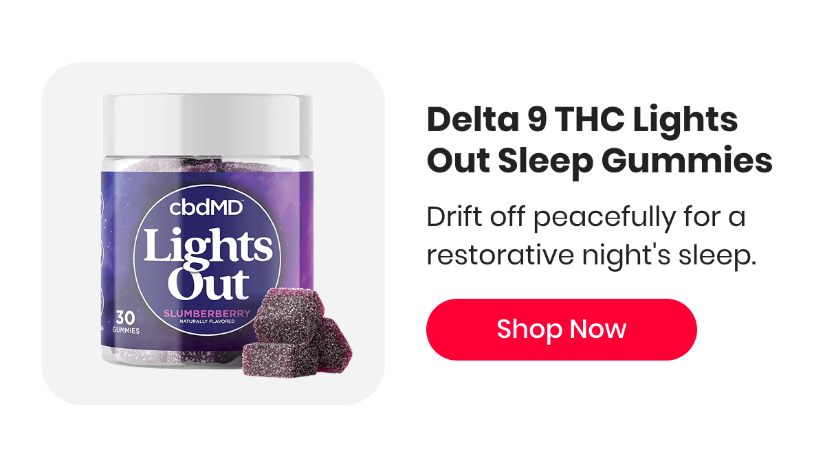 Delta 9 THC Lights Out Sleep Gummies