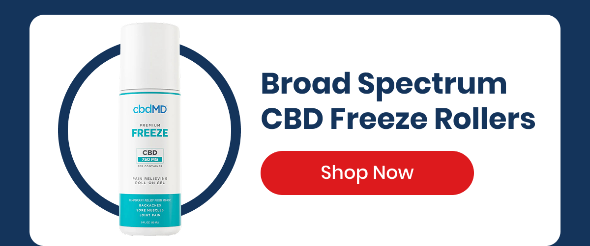Broad Spectrum CBD Freeze Rollers