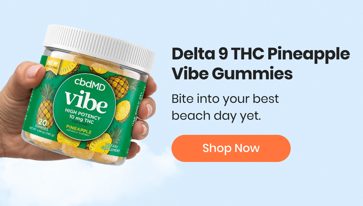 Delta 9 THC Pineapple Vibe Gummies