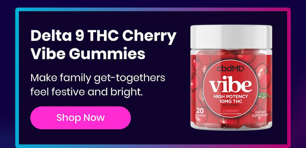 Delta 9 THC Cherry Vibe Gummies