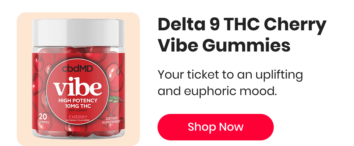 Delta 9 THC Cherry Vibe Gummies