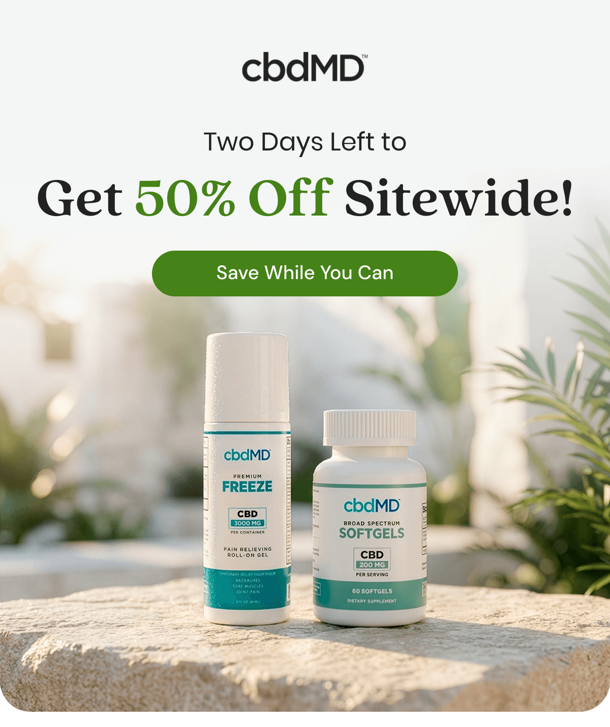 Two Days Left to Get 50% Off Sitewide!