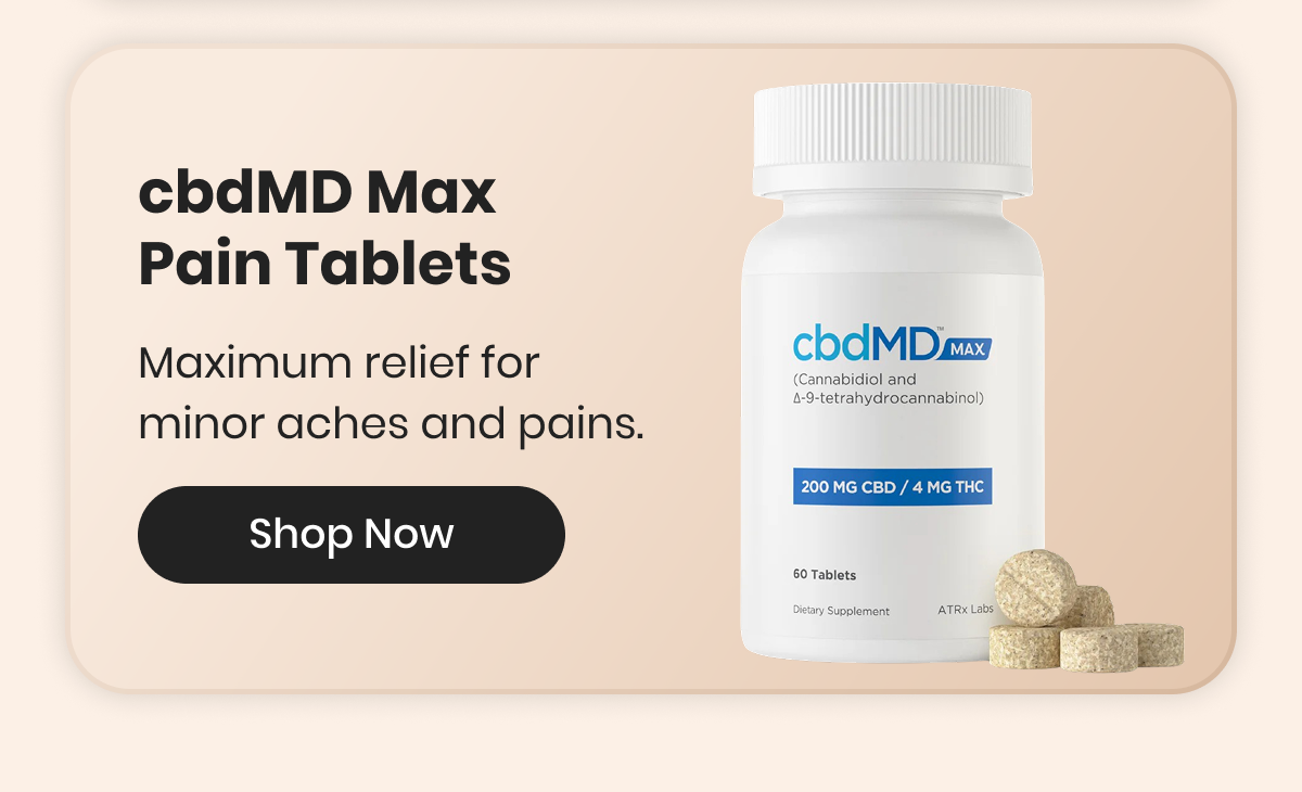 cbdMD Max Pain Tablets