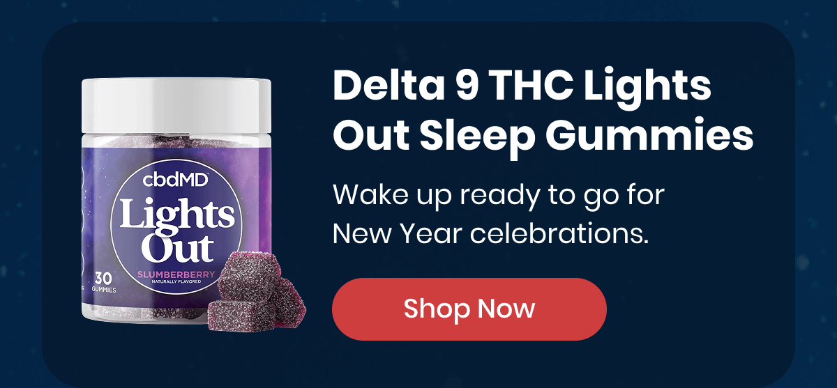 Delta 9 THC Lights Out Sleep Gummies