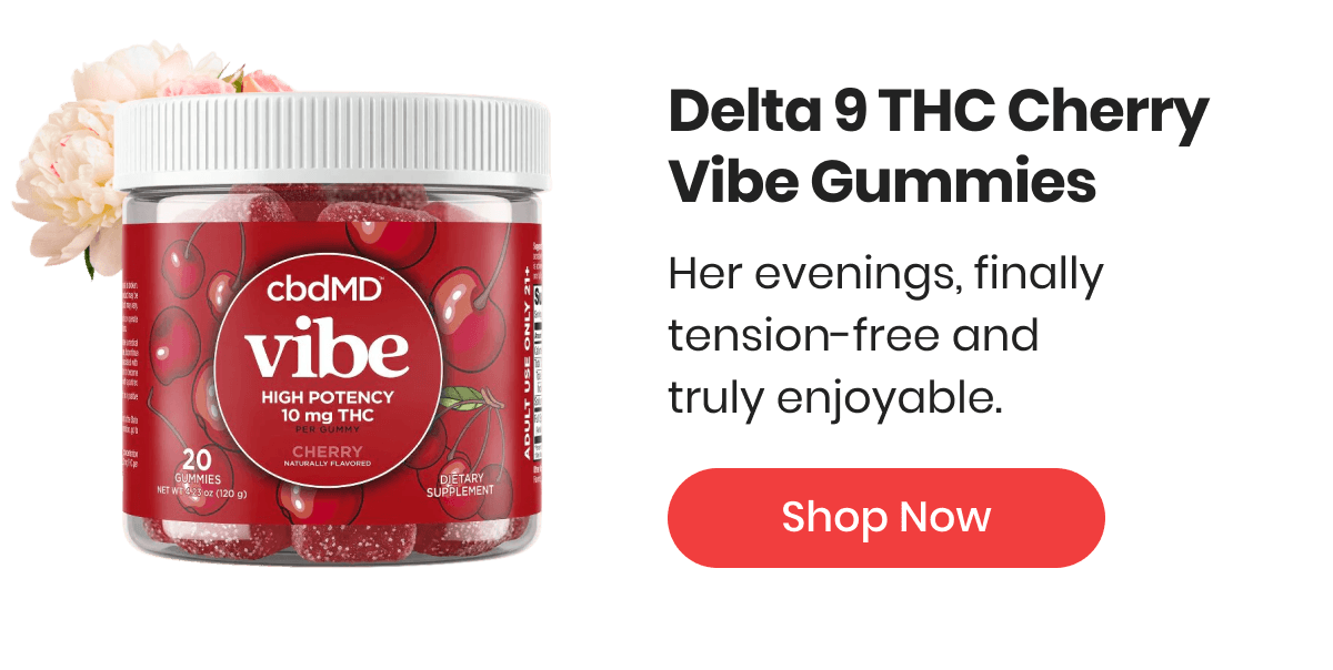 Delta 9 THC Cherry Vibe Gummies