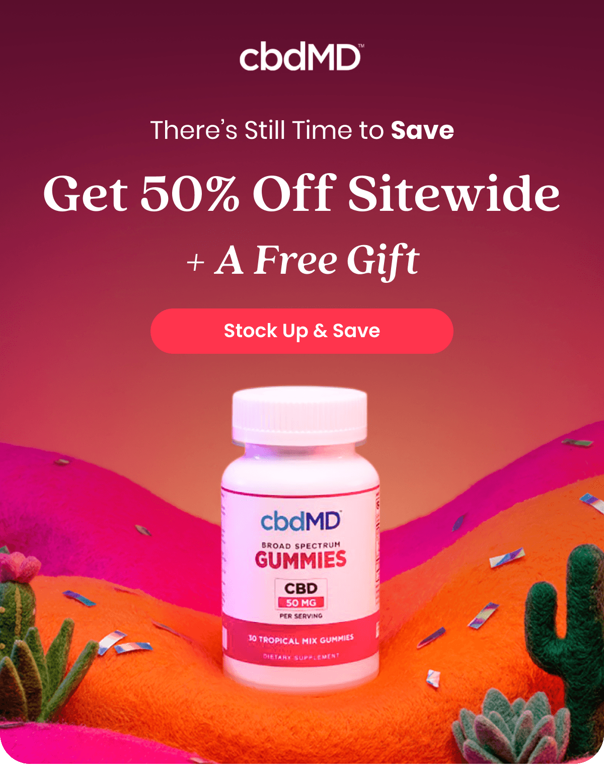 There’s Still Time to Save Get 50% Off Sitewide