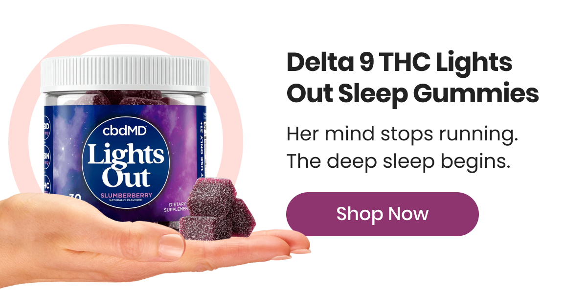 Delta 9 THC Lights Out Sleep Gummies