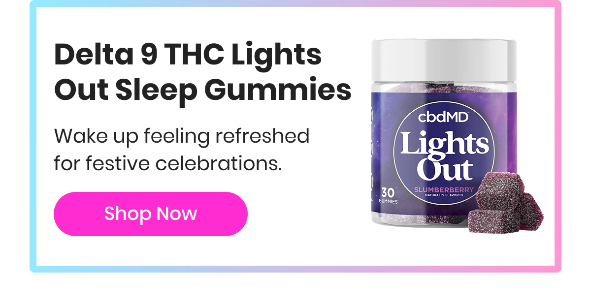 Delta 9 THC Lights Out Sleep Gummies