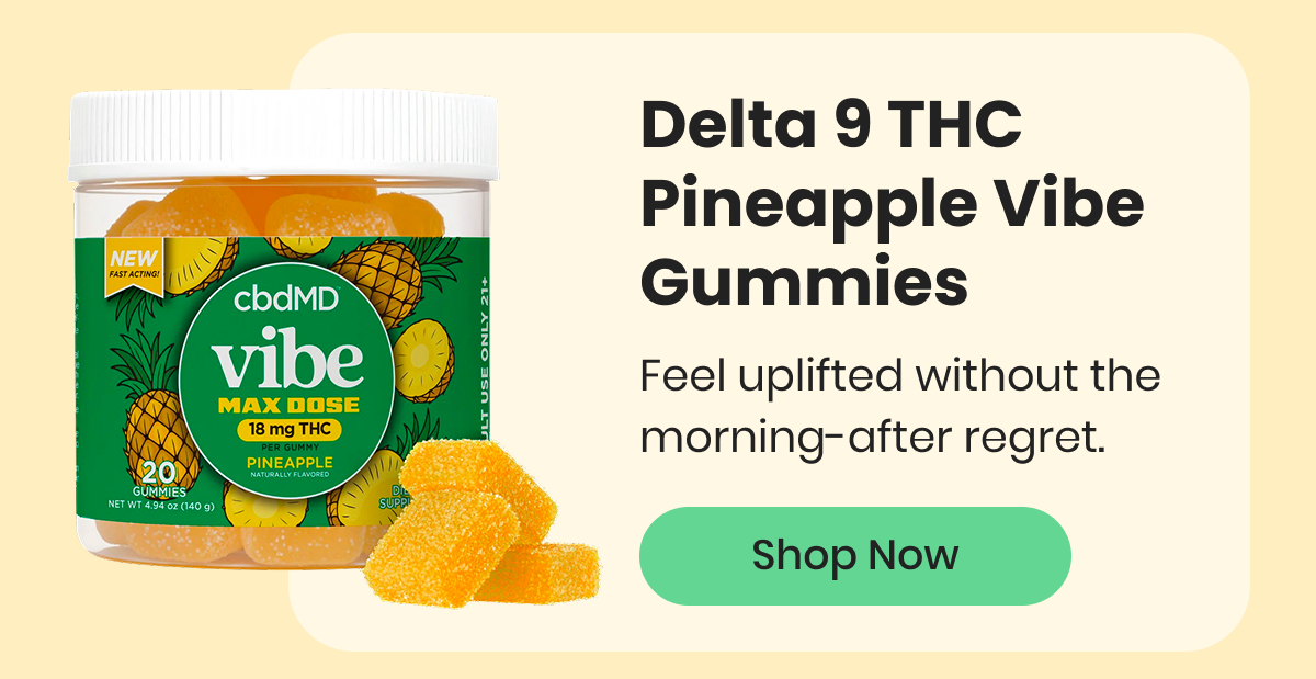 Delta 9 THC Pineapple Vibe Gummies