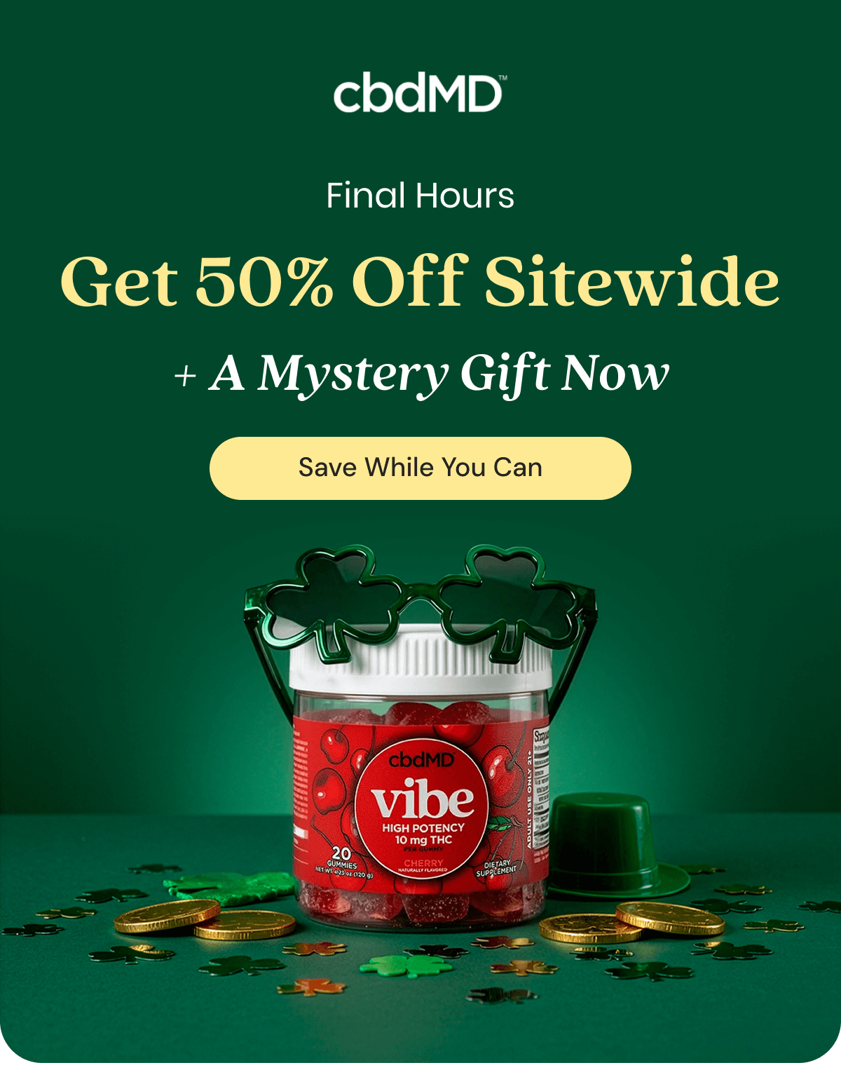 Final Hours Get 50% Off Sitewide + A Mystery Gift Now