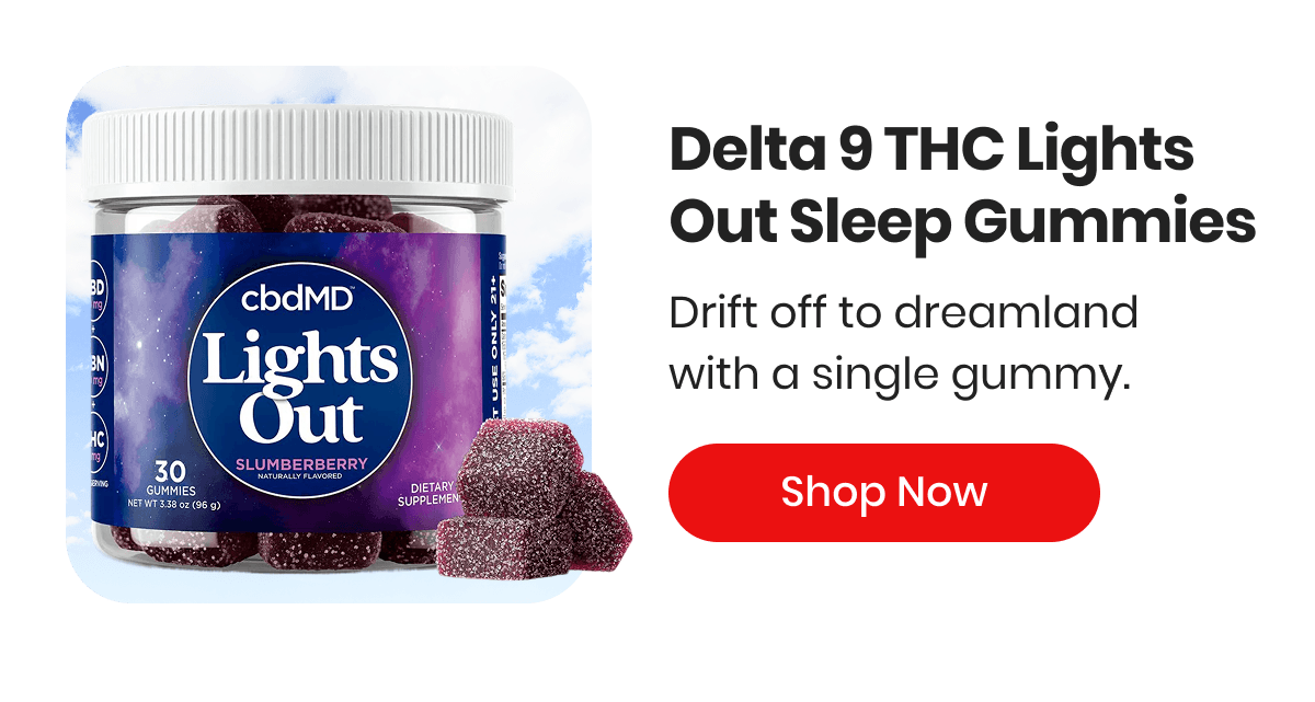 Delta 9 THC Lights Out Sleep Gummies