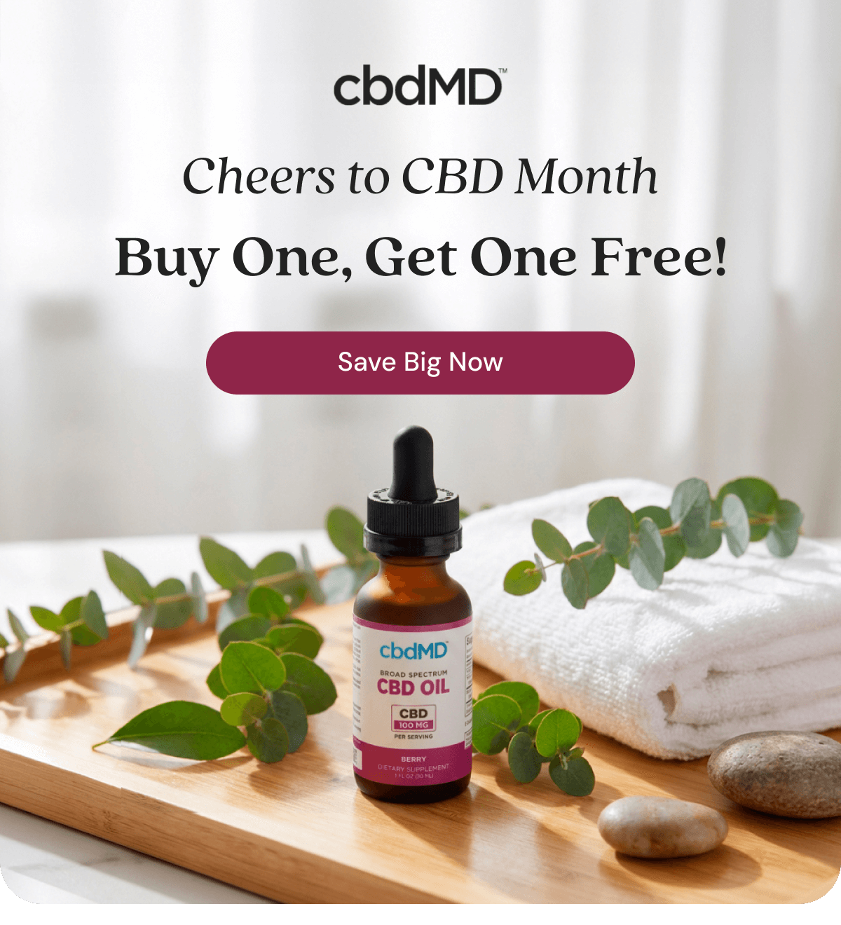 Cheers to CBD Month Buy One, Get One Free!