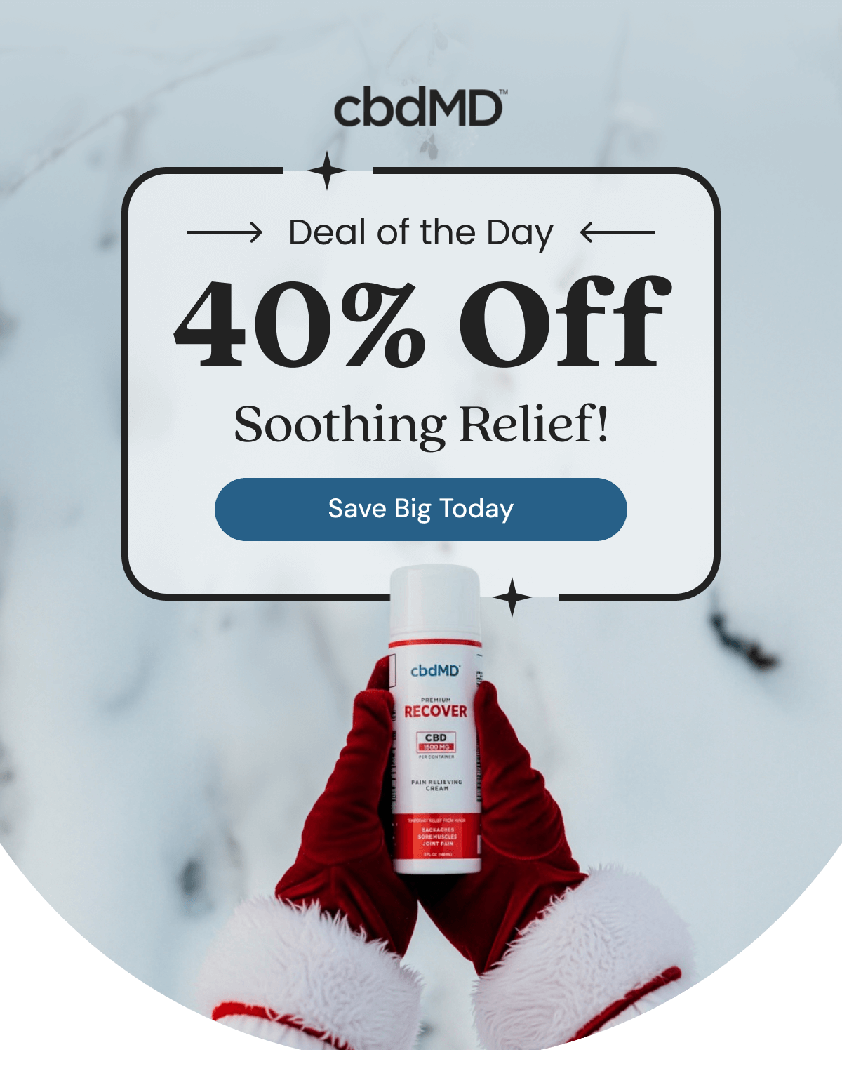 Deal of the Day 40% Off Soothing Relief!