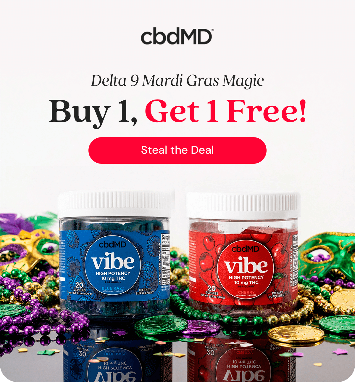 Delta 9 Mardi Gras Magic Buy 1, Get 1 Free!